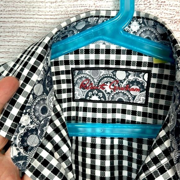 ROBERT GRAHAM Boy’s Button Up Shirt
Cotton Plaid Contrast Cuffs M (10-12) - Picture 4 of 11